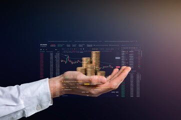 investments to growing wealth. Hand hold money