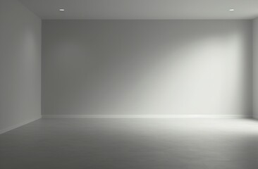 empty white room with white wall, background, wallpaper 