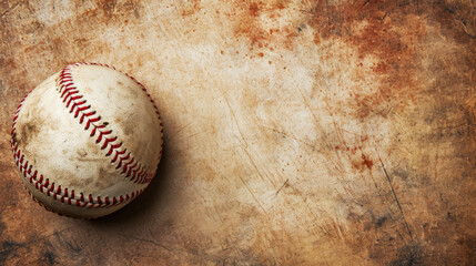 Old Vintage Baseball Background.  - obrazy, fototapety, plakaty