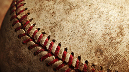 Fototapeta na wymiar Old Vintage Baseball Background. 
