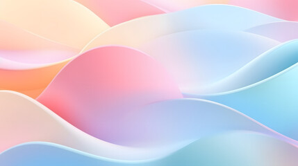 Abstract 3D Pastel Colors Background
