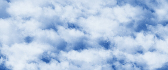 Obraz premium blue sky with clouds. blue sky cloud background. abstract watercolor background texture