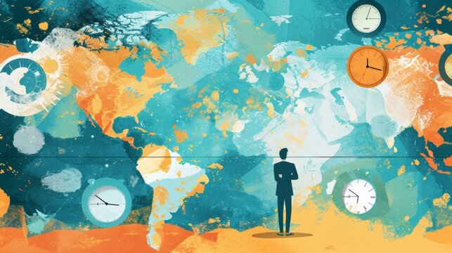 Global Remote Teams: Maps and Global Clocks and conceptual metaphors of Diversity and Time Zones