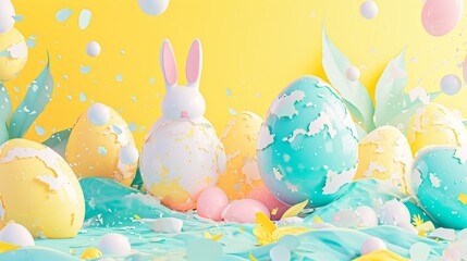 Easter Celebrations: Easter Eggs and Bunnies and conceptual metaphors of Joy and Festivity