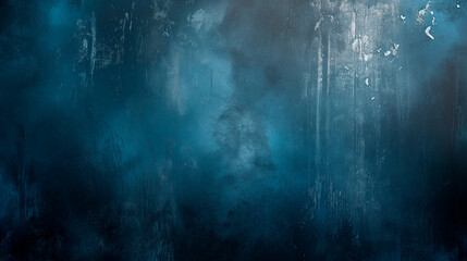 Dark blue color gradient grainy background, texture decorative Venetian stucco for backgrounds
