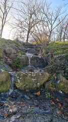 Melt Water flews the cascades