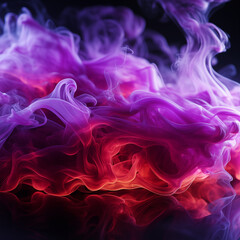 Fototapeta premium colorful smoke on black background