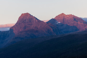 Incredible mountain views in Glacier National Park,