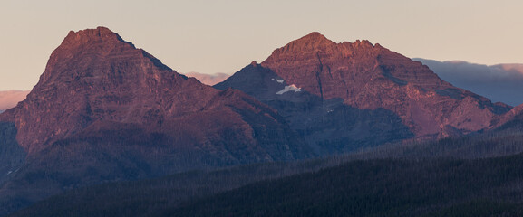 Incredible mountain views in Glacier National Park,