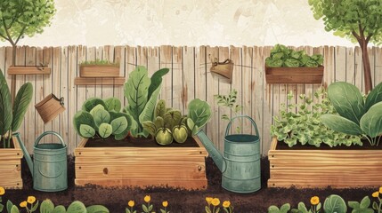 Home Gardening and Organic Produce: Garden Beds and Watering Cans and conceptual metaphors of Self-reliance and Growth