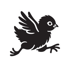 Chick, baby bird vector