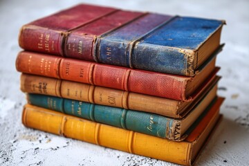 Colorful Book Stack: A Monthly Reading Guide Generative AI
