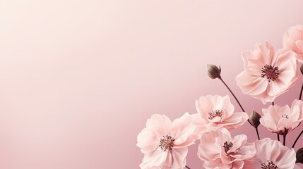 Sweet cosmos flower on editing photo background