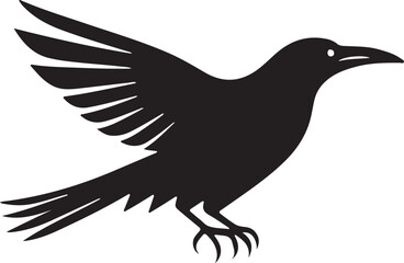 Crow silhouette vector Illustrations.eps