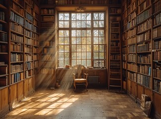 Sunlight Streaming Through Books: A Celebration of Reading and Light Generative AI