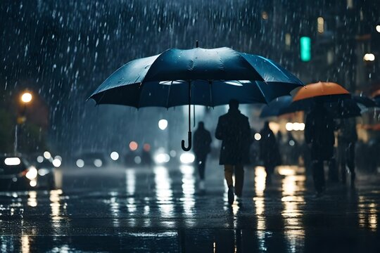 people under umbrella