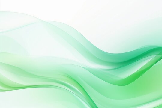 Abstract light green and white waves background © Alexandra Selina