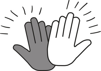 High five icon. Illstration vector
