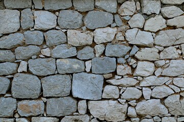 Background, texture wall laid out with a nhturic gray stone