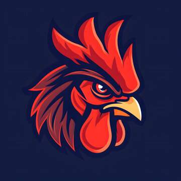 Rooster Logo Illustration Vector 