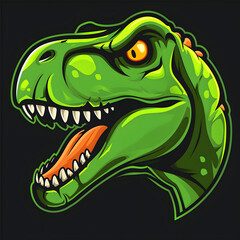 Obraz premium Logo Illustration of a Dinosaur
