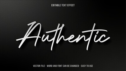 Editable text effect white mock up