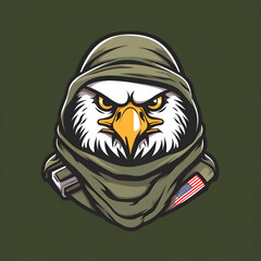Military Logo Concept, Eagle Logo Illustration