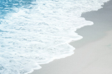 A Beautiful sea and sand on the shore vacation travel background