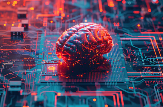 Cloud Networking, Crypto, AI, Firewall Network Security, Artificial Intelligence, Cyber Security, Cloud Managed, Circuit Board, AI Generated Art for Business and Technology