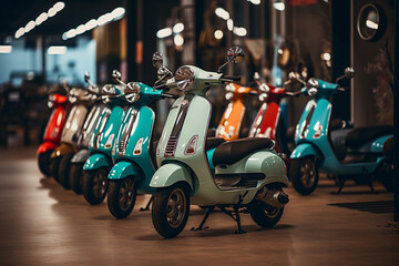 new scooters for sale in the store