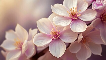 Gałązka drzewa owocowego pokryta kwiatami. Wiosenne tło