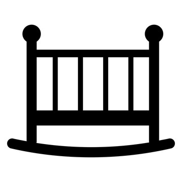 recommend clip art: Baby crib icon