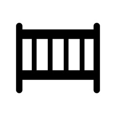 Baby crib icon
