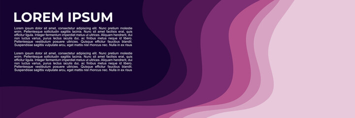 abstract purple wave background good for web banner, ads banner, booklet, wallpaper, background template, and advertising