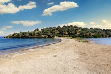Foto op Canvas The beach Aliki near Poros island and Galatas in Peloponnese, Greece © costas1962