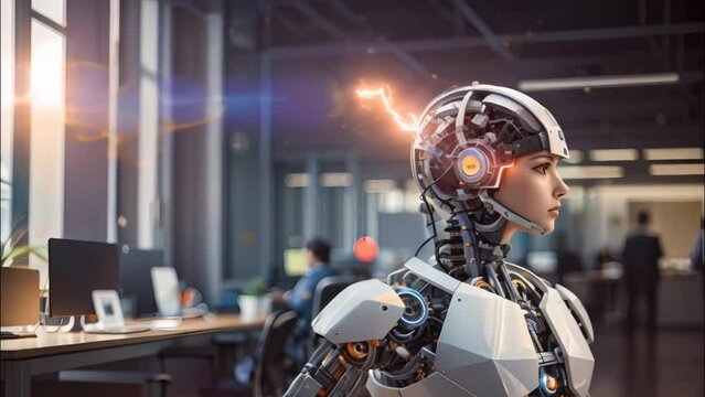  Ai robot, technology concept