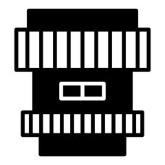 camera Lens solid glyph icon