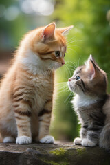 Captivating Glimpse into the World of Two Adorable Kittens Playing Together
