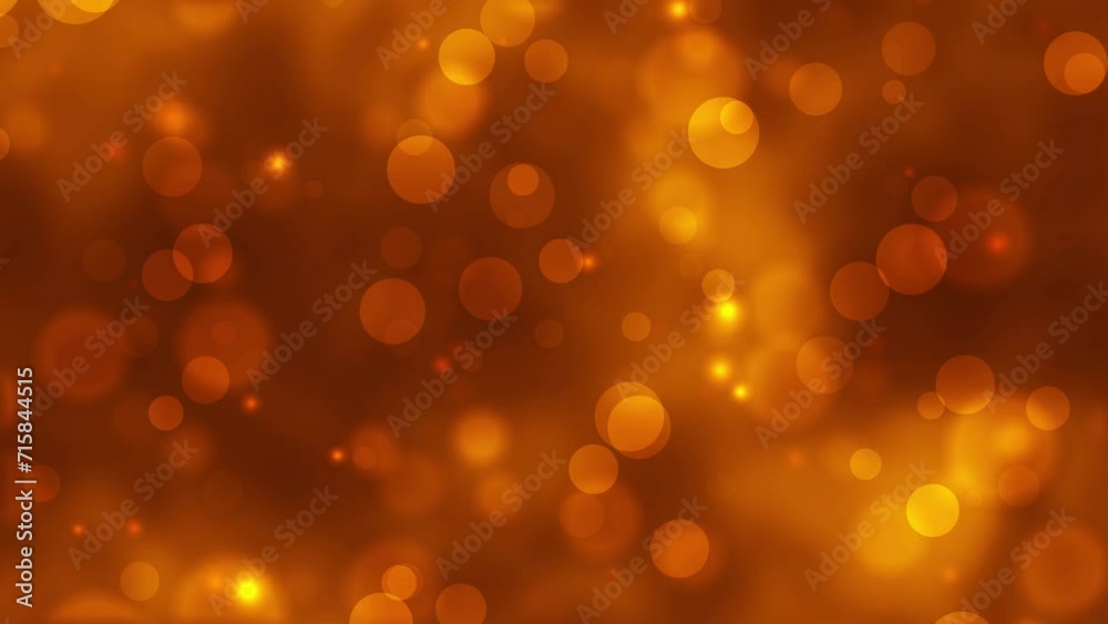 Poster bokeh ring orange-yellow color abstract background. abstract illustration with colorful circle shape