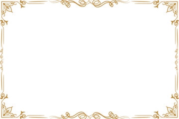 Simple  Rectangle photo or picture frame or border with white background