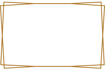 Simple  Rectangle photo or picture frame or border with white background