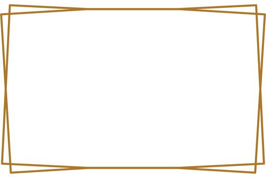 Simple  Rectangle photo or picture frame or border with white background