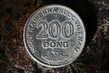 Münze zu 200 vietnamesischen Dong