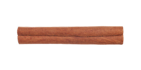 Dry aromatic cinnamon stick isolated on white