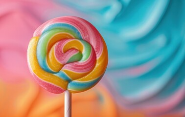 lollipop with colorful background