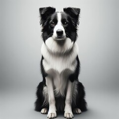 border collie sitting