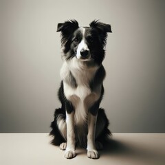 border collie sitting