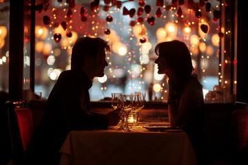 Romantic dinner on St Valentine’s Day