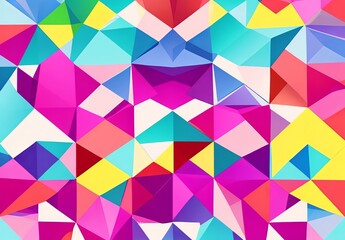 Fototapeta premium Free vector abstract colorful geometric isometr
