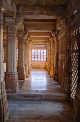 Jali or Jaali from Stone and columns interior.
